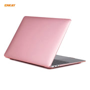 For MacBook Air 13.3 inch A2179 & A2337 2020 ENKAY 3 in 1 Crystal Laptop Protective Case + EU Version TPU Keyboard Film + Anti-dust Plugs Set(Pink)