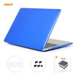 ENKAY 3 in 1 Crystal Laptop Protective Case + US Version TPU Keyboard Film + Anti-dust Plugs Set for MacBook Pro 13.3 inch A2251 & A2289 & A2338 (with Touch Bar)(Dark Blue) - free shipping - PMC Jewellery - Order now!