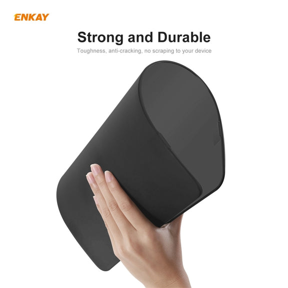 ENKAY 3 in 1 Matte Laptop Protective Case + EU Version TPU Keyboard Film + Anti-dust Plugs Set for MacBook Pro 16 inch A2141 (with Touch Bar)(Green)