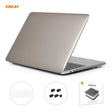 ENKAY 3 in 1 Crystal Laptop Protective Case + EU Version TPU Keyboard Film + Anti-dust Plugs Set for MacBook Pro 16 inch A2141 (with Touch Bar)(Grey) - free shipping - PMC Jewellery - Order now!