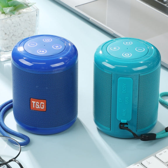 T&G TG519 TWS HiFi Portable Bluetooth Speaker Subwoofer Outdoor Wireless Column Speakers Support TF Card / FM / 3.5mm AUX / U Disk / Hands-free Call(Black)