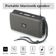 T&G TG282 Portable Bluetooth Speakers with Flashlight, Support TF Card / FM / 3.5mm AUX / U Disk / Hands-free Call(Blue)