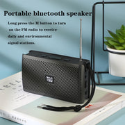 T&G TG282 Portable Bluetooth Speakers with Flashlight, Support TF Card / FM / 3.5mm AUX / U Disk / Hands-free Call(Blue)