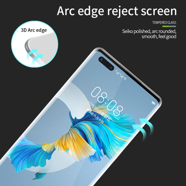 For Huawei Mate 40 MOFI 9H 3D Explosion Proof Hot Bending Full Screen Covered Tempered Glass Film(Black) - Huawei Tempered Glass by MOFI | Online Shopping South Africa | PMC TechLife | Buy Now Pay Later Mobicred