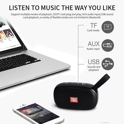 T&G TG173 TWS Subwoofer Bluetooth Speaker With Braided Cord, Support USB / AUX / TF Card / FM(Green) - free shipping - PMC Jewellery - Order now!