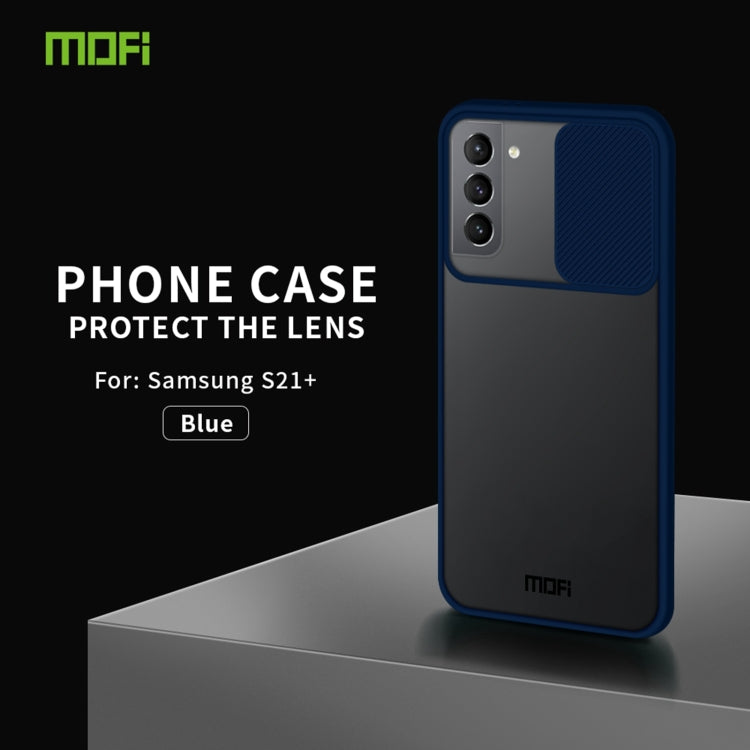 For Samsung Galaxy S21+ 5G MOFI Xing Dun Series Translucent Frosted PC + TPU Privacy Anti-glare Shockproof All-inclusive Protective Case(Blue) - free shipping - PMC TechLife - Order now!