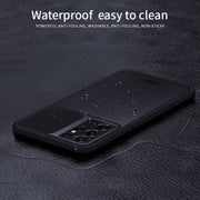 For Samsung Galaxy S21 Ultra 5G MOFI Xing Dun Series Translucent Frosted PC + TPU Privacy Anti-glare Shockproof All-inclusive Protective Case(Green)