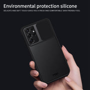 For Samsung Galaxy S21 Ultra 5G MOFI Xing Dun Series Translucent Frosted PC + TPU Privacy Anti-glare Shockproof All-inclusive Protective Case(Green)