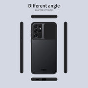 For Samsung Galaxy S21 Ultra 5G MOFI Xing Dun Series Translucent Frosted PC + TPU Privacy Anti-glare Shockproof All-inclusive Protective Case(Green)
