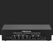 B042 4-in 2-out Power Amplifier Sound Switcher Loudspeaker Switch Distributor, 300W Per Channel Lossless Sound Quality