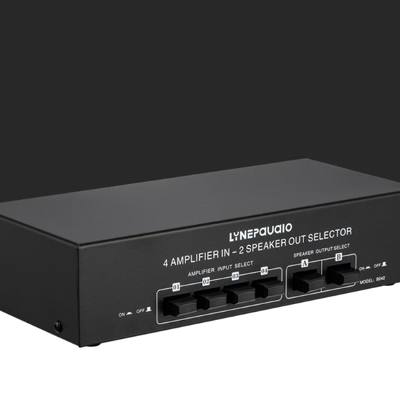 4 Input 2 Output Power Amplifier And Speaker Switcher Speaker Switch Splitter Comparator 300W Per Channel Without Loss Of Sound Quality