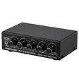 B055 5-Channel Active Stereo Mixer Multi-Channel Mixer with Independent Volume Adjustment  & USB 5V Power Output & Headphone Monitoring, US Plug -  by PMC TechLife | Online Shopping South Africa | PMC TechLife | Buy Now Pay Later Mobicred