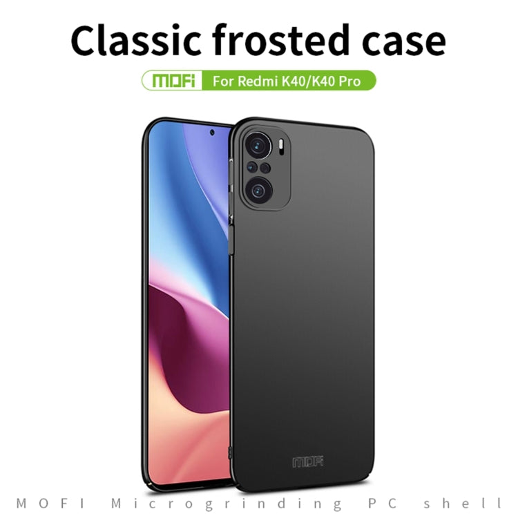 For Xiaomi Redmi K40 / K40 Pro MOFI Frosted PC Ultra-thin Hard Case(Gold) - Xiaomi Cases by MOFI | Online Shopping South Africa | PMC TechLife