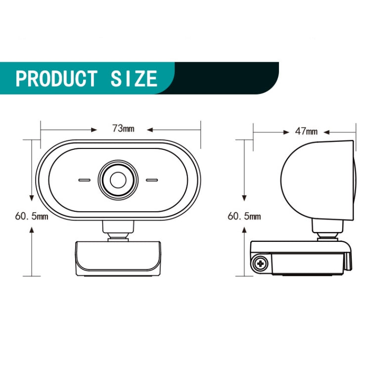 C11 2K Picture Quality HD Without Distortion 360 Degrees Rotate Built-in Microphone Sound Clear Webcams with Tripod(Blue) - free shipping - PMC Jewellery - Order now!