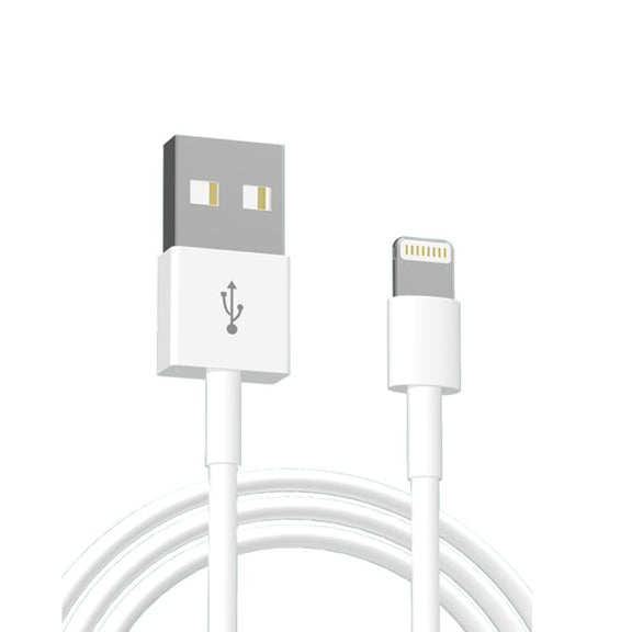 Dual USB Portable Travel Charger + 1 Meter USB to 8 Pin Data Cable, EU Plug(Black)