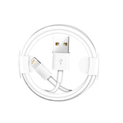 Dual USB Portable Travel Charger + 1 Meter USB to 8 Pin Data Cable, EU Plug(Black)