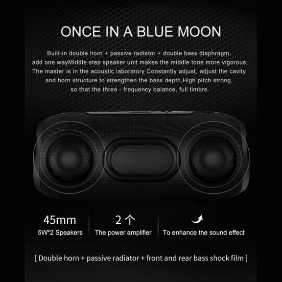 T&G TG613 TWS Solar Portable Bluetooth Speakers with LED Flashlight, Support TF Card / FM / AUX / U Disk(Dark Green)