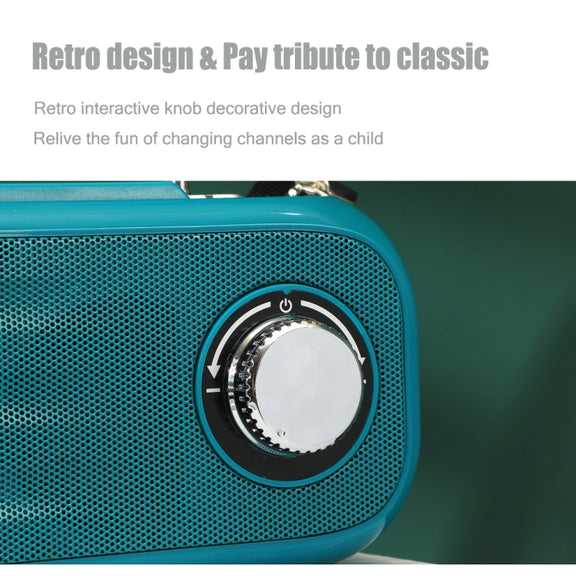 T&G TG613 TWS Solar Portable Bluetooth Speakers with LED Flashlight, Support TF Card / FM / AUX / U Disk(Dark Green)