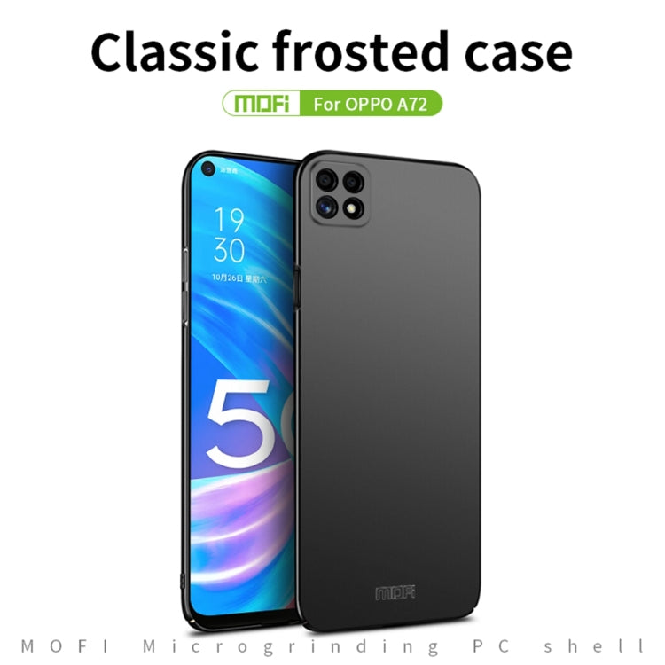 For OPPO A72 MOFI Frosted PC Ultra-thin Hard Case(Blue) - free shipping - PMC TechLife - Order now!