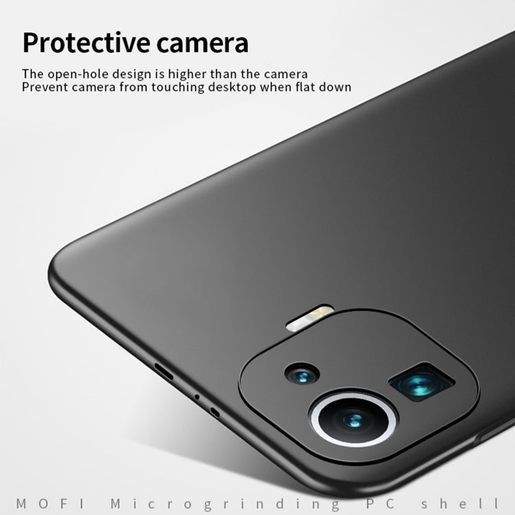 For Xiaomi Mi 11 Pro MOFI Frosted PC Ultra-thin Hard Case(Gold)