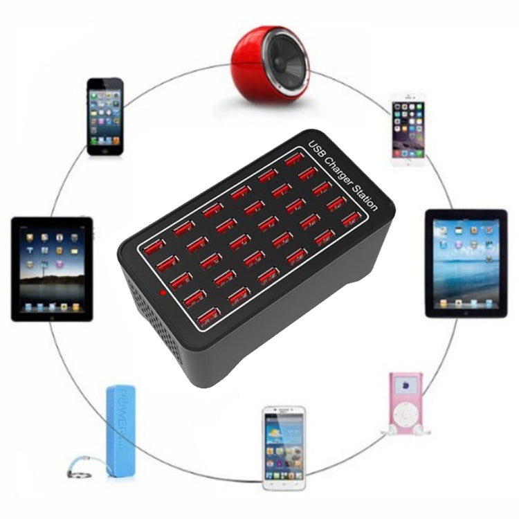XLD-A7 150W 30 USB Ports Fast Charger Station Smart Charger, AC 110-240V, Plug Size:EU Plug - Multifunction Charger by PMC TechLife | Online Shopping South Africa | PMC TechLife