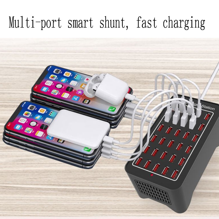 XLD-A7 150W 30 USB Ports Fast Charger Station Smart Charger, AC 110-240V, Plug Size:AU Plug