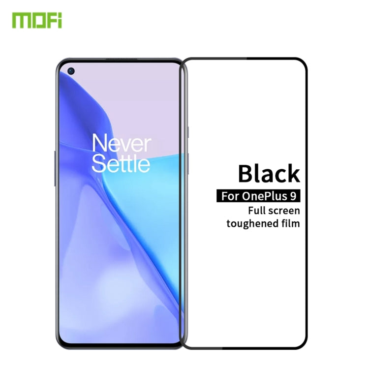 For OnePlus 9 MOFI 9H 2.5D Full Screen Tempered Glass Film(Black) - free shipping - PMC TechLife - Order now!