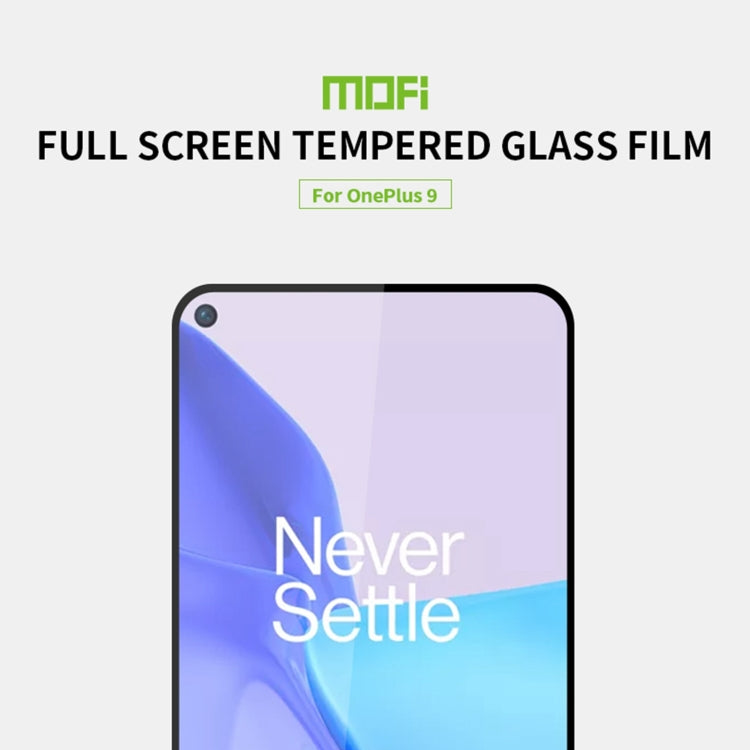 For OnePlus 9 MOFI 9H 2.5D Full Screen Tempered Glass Film(Black) - free shipping - PMC TechLife - Order now!