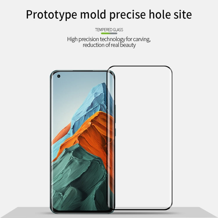 For Xiaomi Mi 11 Pro MOFI 9H 3D Explosion Proof Thermal Bending Full Screen Covered Tempered Glass Film(Black)