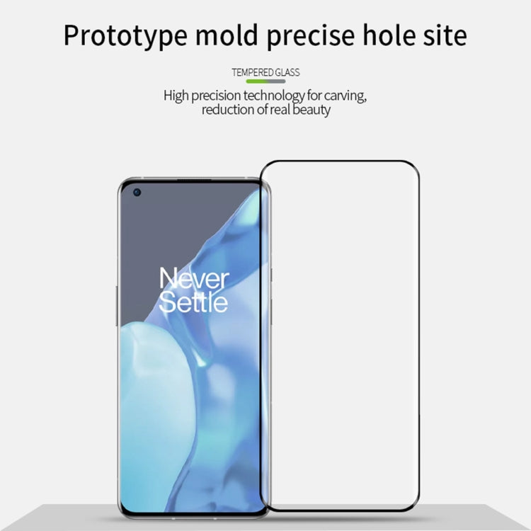 For OnePlus 9 Pro MOFI 9H 3D Explosion Proof Thermal Bending Full Screen Covered Tempered Glass Film(Black) - OnePlus Tempered Glass by MOFI | Online Shopping South Africa | PMC TechLife | Buy Now Pay Later Mobicred