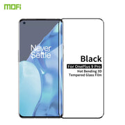 For OnePlus 9 Pro MOFI 9H 3D Explosion Proof Thermal Bending Full Screen Covered Tempered Glass Film(Black)