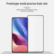 For Xiaomi Redmi K40 / K40 Pro MOFI 9H 3D Explosion-proof Curved Screen Tempered Glass Film(Black)