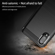 For Samsung Galaxy A02 / M02 MOFI Gentleness Series Brushed Texture Carbon Fiber Soft TPU Case(Grey)