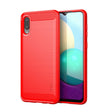 For Samsung Galaxy A02 / M02 MOFI Gentleness Series Brushed Texture Carbon Fiber Soft TPU Case(Red) - Galaxy Phone Cases by MOFI | Online Shopping South Africa | PMC TechLife