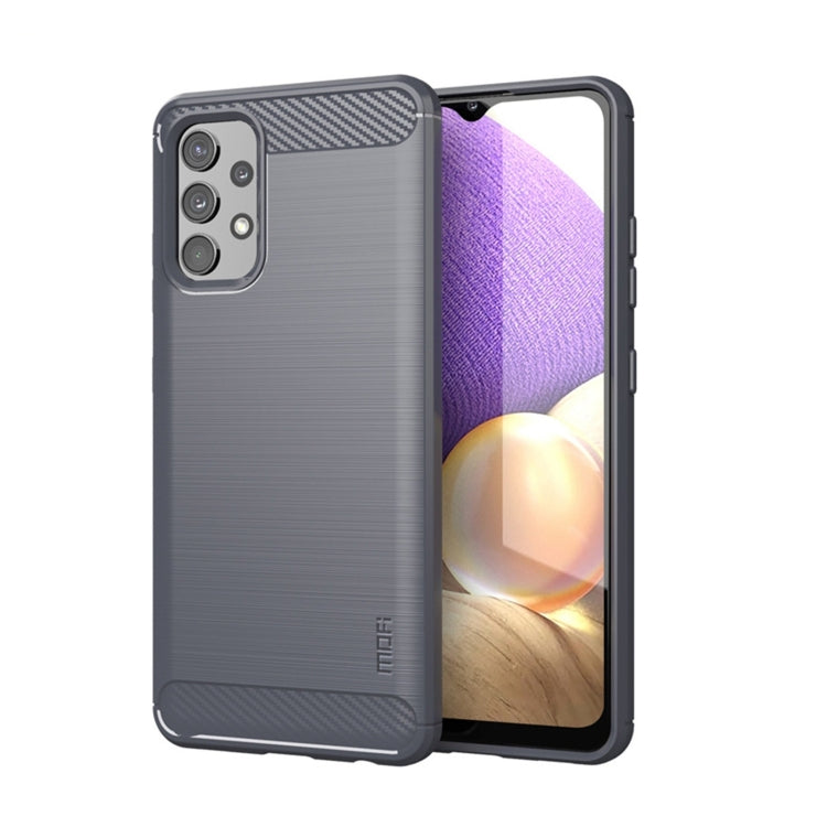 For Samsung Galaxy A32 4G(EU Version) MOFI Gentleness Series Brushed Texture Carbon Fiber Soft TPU Case(Grey) - Galaxy Phone Cases by MOFI | Online Shopping South Africa | PMC TechLife