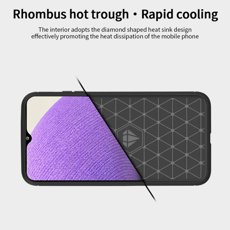 For Samsung Galaxy A32 4G(EU Version) MOFI Gentleness Series Brushed Texture Carbon Fiber Soft TPU Case(Red) - Galaxy Phone Cases by MOFI | Online Shopping South Africa | PMC TechLife