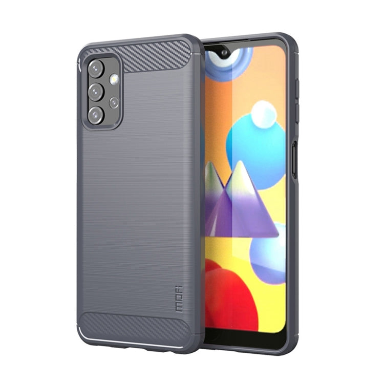 For Samsung Galaxy A32 5G MOFI Gentleness Series Brushed Texture Carbon Fiber Soft TPU Case(Grey) - Galaxy Phone Cases by MOFI | Online Shopping South Africa | PMC TechLife | Buy Now Pay Later Mobicred