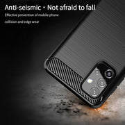 For Samsung Galaxy A32 5G MOFI Gentleness Series Brushed Texture Carbon Fiber Soft TPU Case(Red)