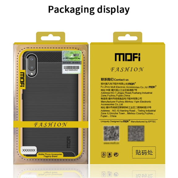 For Samsung Galaxy A32 5G MOFI Gentleness Series Brushed Texture Carbon Fiber Soft TPU Case(Red)