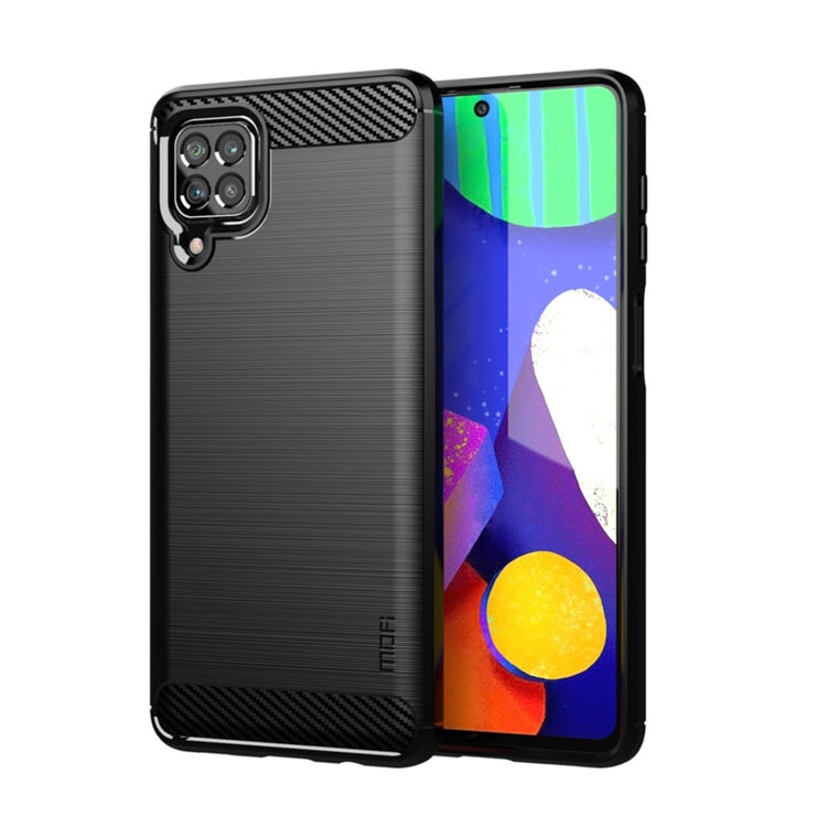 For Samsung Galaxy F62 / M62 MOFI Gentleness Series Brushed Texture Carbon Fiber Soft TPU Case(Black) - Galaxy Phone Cases by MOFI | Online Shopping South Africa | PMC TechLife