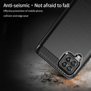 For Samsung Galaxy F62 / M62 MOFI Gentleness Series Brushed Texture Carbon Fiber Soft TPU Case(Blue)
