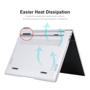 ENKAY for Huawei MateBook D 14  / Honor MagicBook 14 US Version 2 in 1 Crystal Protective Case with TPU Keyboard Film(Black)