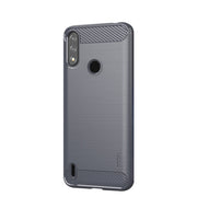For Motorola Moto E7 Power MOFI Gentleness Series Brushed Texture Carbon Fiber Soft TPU Case(Gray)