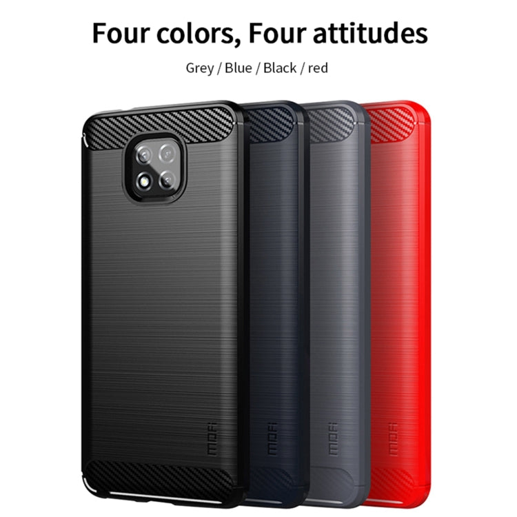 For Motorola Moto G Power 2021 MOFI Gentleness Series Brushed Texture Carbon Fiber Soft TPU Case(Black) - Motorola Cases by MOFI | Online Shopping South Africa | PMC TechLife | Buy Now Pay Later Mobicred