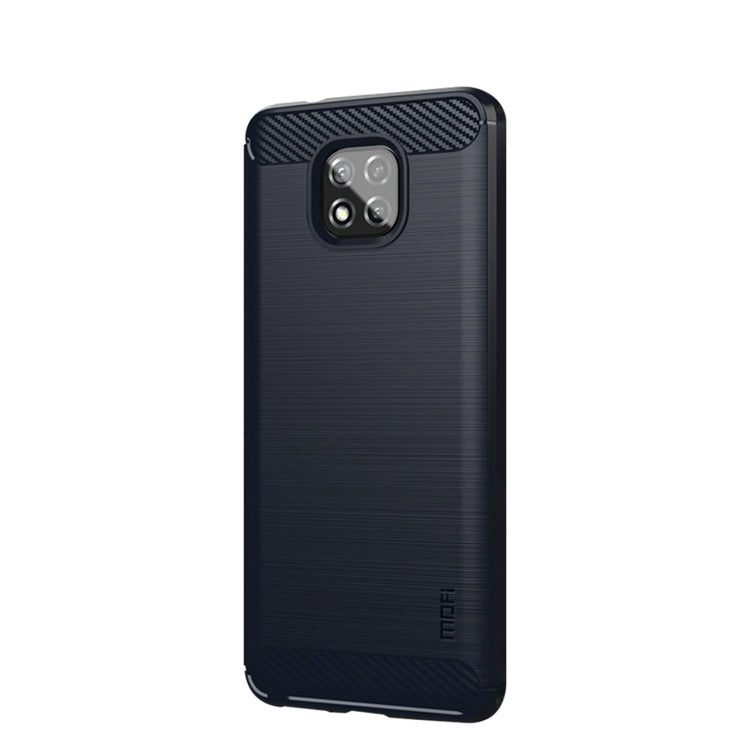 For Motorola Moto G Power 2021 MOFI Gentleness Series Brushed Texture Carbon Fiber Soft TPU Case(Blue) - free shipping - PMC TechLife - Order now!