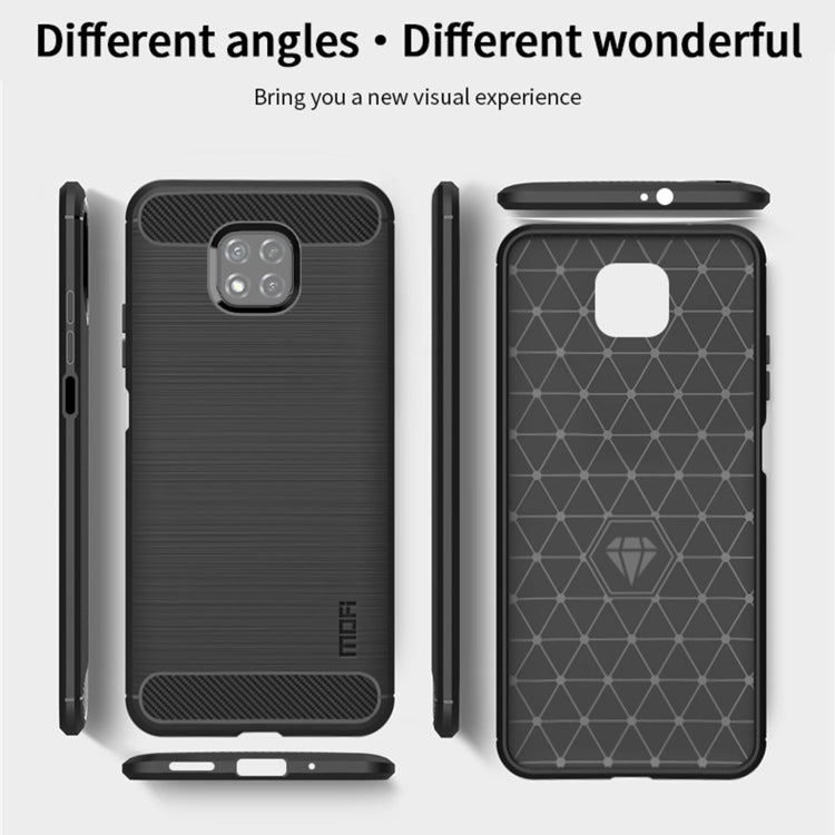 For Motorola Moto G Power 2021 MOFI Gentleness Series Brushed Texture Carbon Fiber Soft TPU Case(Red) - Motorola Cases by MOFI | Online Shopping South Africa | PMC TechLife
