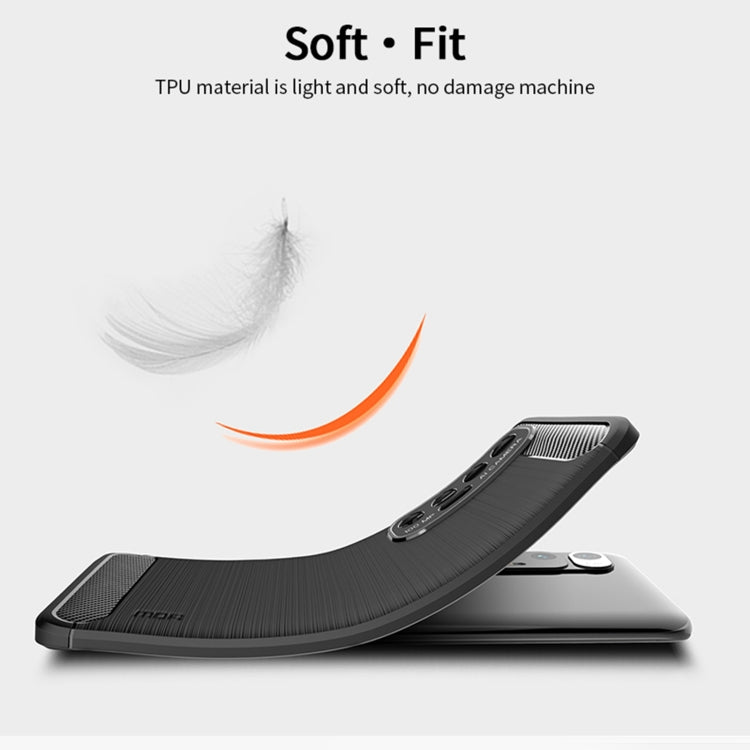 For?Xiaomi Mi 10S MOFI Gentleness Series Brushed Texture Carbon Fiber Soft TPU Case(Grey) - Xiaomi Cases by MOFI | Online Shopping South Africa | PMC TechLife | Buy Now Pay Later Mobicred