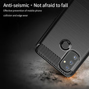 For OnePlus Nord N100 MOFI Gentleness Series Brushed Texture Carbon Fiber Soft TPU Case(Grey)