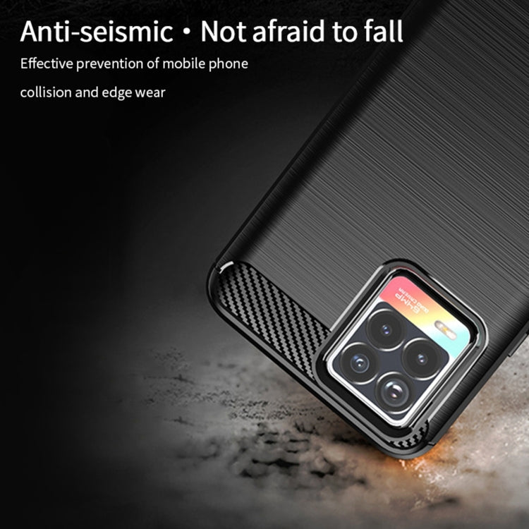 For OPPO Realme 8 / 8 Pro MOFI Gentleness Series Brushed Texture Carbon Fiber Soft TPU Case(Blue) - Realme Cases by MOFI | Online Shopping South Africa | PMC TechLife | Buy Now Pay Later Mobicred