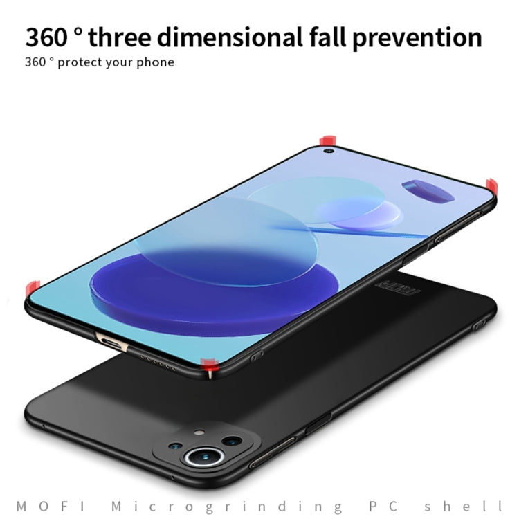 For Xiaomi Mi 11 Lite MOFI Frosted PC Ultra-thin Hard Case(Rose Gold) - Xiaomi Cases by MOFI | Online Shopping South Africa | PMC TechLife | Buy Now Pay Later Mobicred